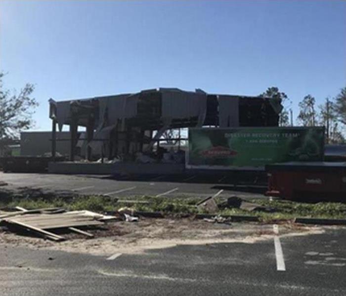 Commercial Building Ripped apart by Hurricane Michael
