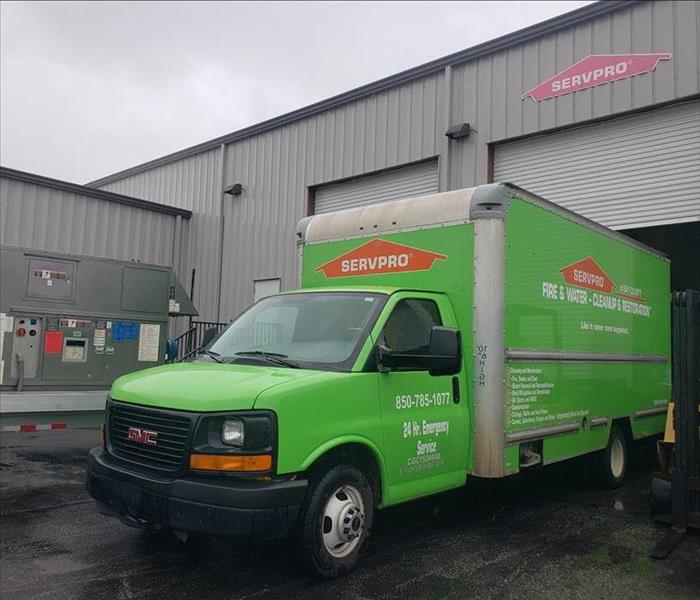 Box truck outside of SERVPRO of Bay County in Panama City, FL