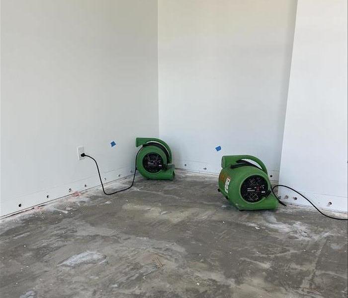 SERVPRO drying equipment being used to handle water damage